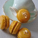 Salted Caramel Popcorn Macarons