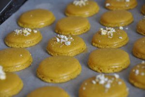 Salted Caramel Macarons Shells